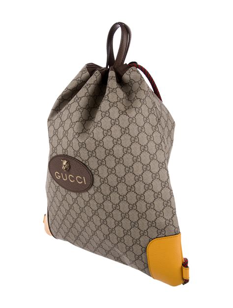 gucci bookbag women|gucci drawstring backpack for men.